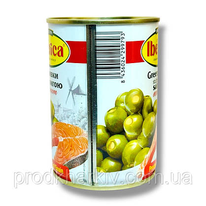 Оливки с семгой ТМ Iberica (Иберика) 280мл, фото 4