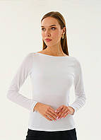 Лонгслів жіночий Sevim білий, арт.16265 (модал, фасон горловины высокий)