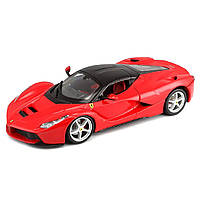 Машинка металева Laferrari Bburago 1:24, червона феррарі лаферрарі, капот відкритий, 13*5*3 см (18-26001), фото 2