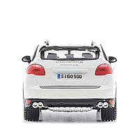 Машинка металева Porsche Cayenne Turbo Bburago,  Порше Кайен білий 11*12*24 см (18-21056), фото 2