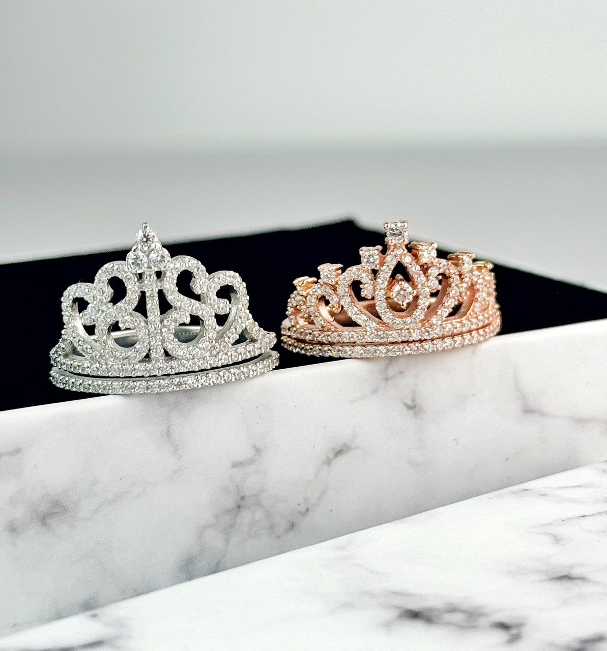 Срібна каблучка корона, фото 1