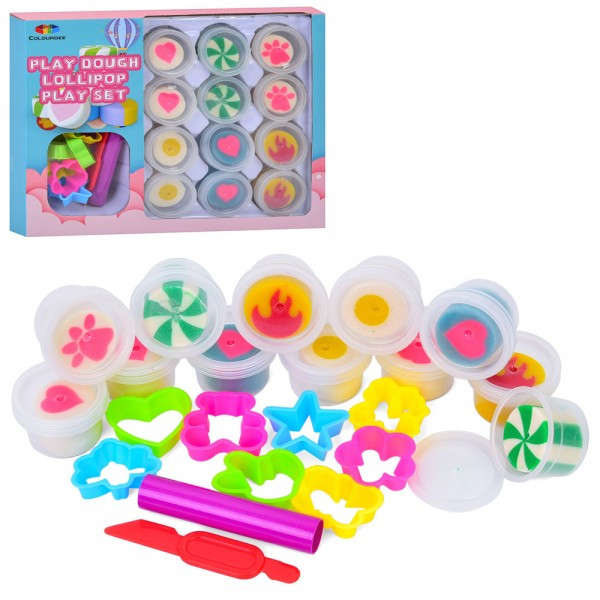 Пластилін для ліплення MK 5464, (двоколірний, баночка з кришкою), ароматизований, фото 1