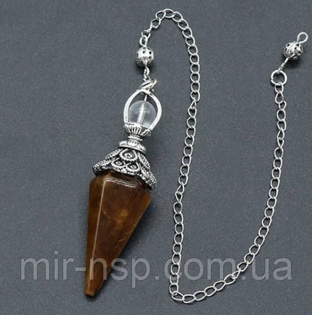 Маятник із 100% натурального тигрового ока, фото 1