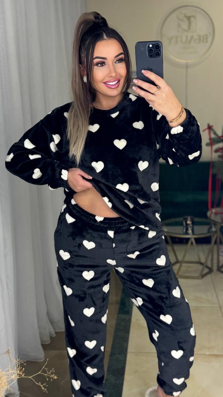 Жіночий теплий махровий домашній костюм, фото 1