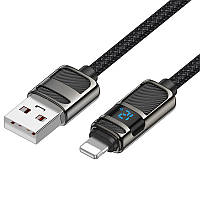 Кабель USB - Lightning HOCO U137 1.2 м Чорний