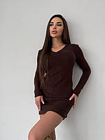 Тепла ангорова сукня міні, фото 4