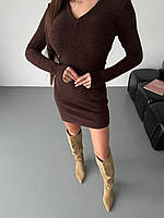 Тепла ангорова сукня міні, фото 7