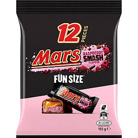 Шоколадні батончики Mars Raspberry Smash Fun Size 12s 192g