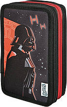 Потрійний пенал Scooli Star Wars з наповненням Дарт Вейдер і Штурмовик