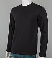 Лонгслів чоловічий 2600л (Уп.4шт M-XXL), Чорний, фото 3