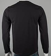 Лонгслів чоловічий 2600л (Уп.4шт M-XXL), Чорний, фото 2