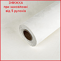 Самоклеючі декоративні панелі під штукатурку в рулоні 600х3000х2,5мм Біла Травертіно ПВХ декор SW-00002990