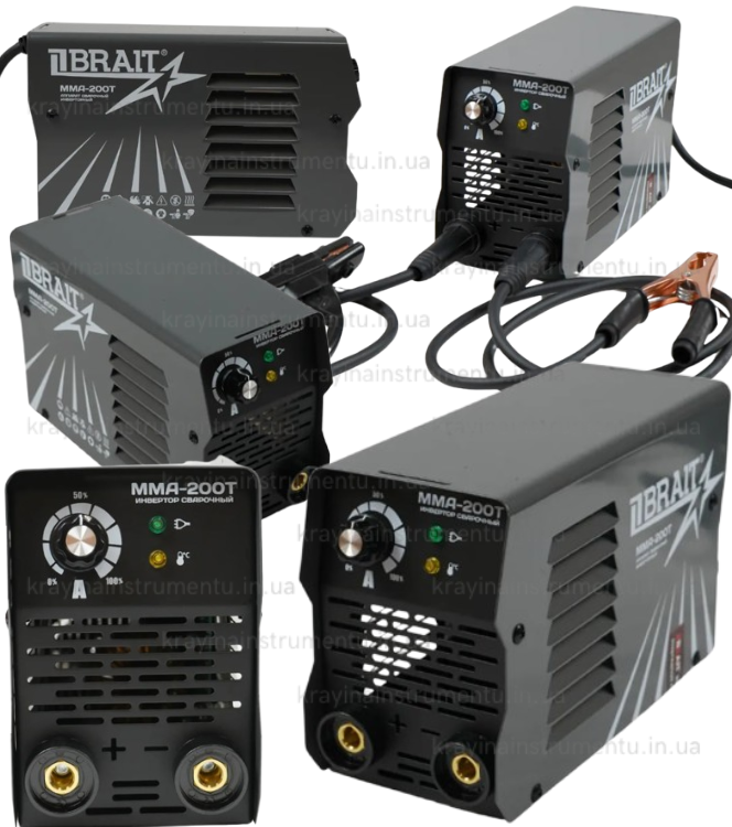 Зварювальний апарат (інвертор) BRAIT (MMA, 200А, 4,5 кВт), фото 1
