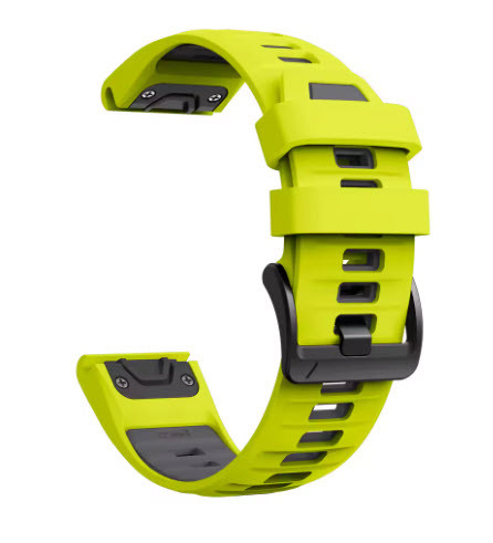 Ремінець для Garmin Fenix 3, 5X, 6X, 7X, 8-51 мм. Epix2-51 мм. Гармін Фенікс система QuickFit (колір - салатовий), фото 1