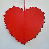 Набір з 2 декоративних сердець з троянд — рожево-червоне та червоно-рожеве, декор до Дня святого Валентина, фото 2