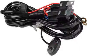 Проводка для будь-яких led фар і led bar в зборі 0-30A 3 м кабель перемикач/реле запобіжники, фото 1