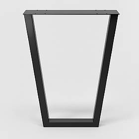 Опора для столу з металу 500×100 мм, H 730 мм 1 шт Чорний