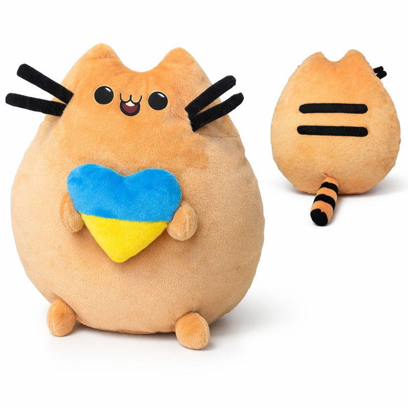 М'яка іграшка Пушин з серцем 26 см плюшевий кіт Пушин для подарунка дітям і дорослим Dreamtoys, фото 1