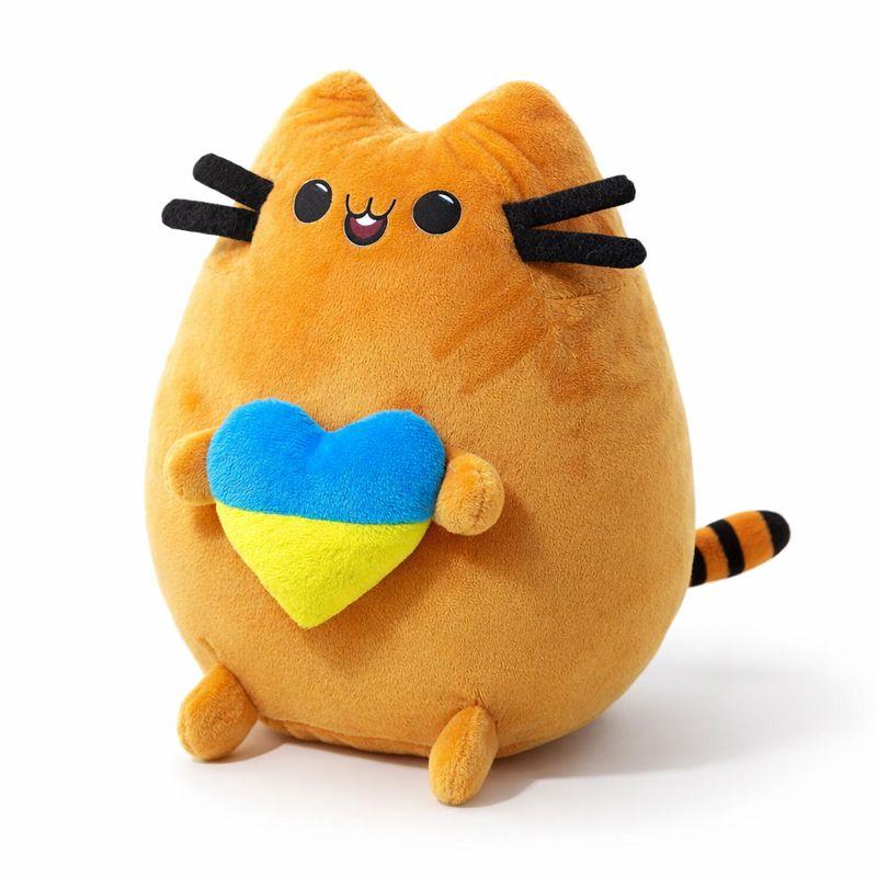 М'яка іграшка кіт Пушин 26см з серцем іграшка Пушин рудий для дітей та подарунка Dreamtoys Україна, фото 1