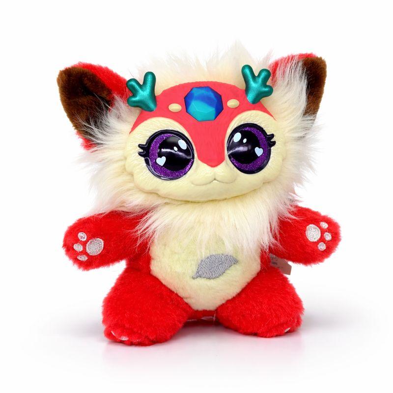 Magic іграшка червона м'яка іграшка з очима 15 см оригінальний пухнастик для колекції та подарунка, фото 1