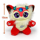 Magic іграшка червона м'яка іграшка з очима 15 см оригінальний пухнастик для колекції та подарунка, фото 2