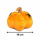 М'яка іграшка гарбуз 18см іграшка подушка для дітей і декор хелловін затишок для дому Dreamtoys, фото 2