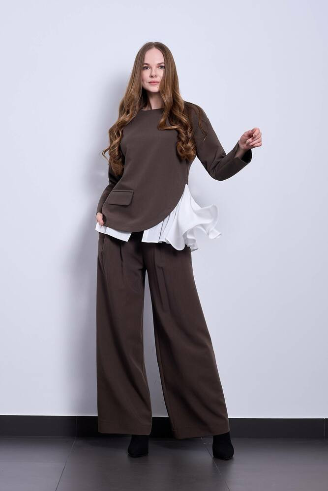 Жіночий костюм з вільним силуетом з брюками Філадельфія PARI MKPR44432, фото 1