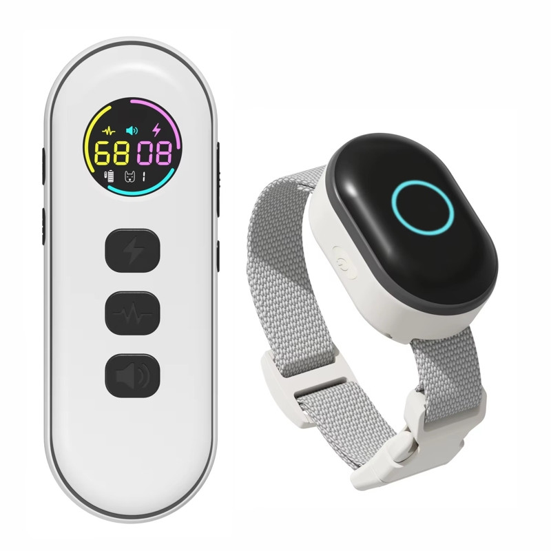 Нашийник для середніх собак дресирувальний електронний з 3-ма видами впливу DOBE DB900S, білий, фото 1