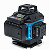 Лазерний рівень 16 ліній 4D із зеленим променем, акумулятором і штативом 1 м нівелір, фото 4