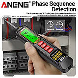 Мультиметр Aneng A3016 600V AC/DC Voltage, NCV, LCD з підсвіткою, Smart,з вбудованим літієвий акумулятором, фото 6