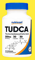 Nutricost TUDCA 250 mg 30 капсул США (Тауроурсодеоксидохолова кислота) ТУДКА для очищення, детоксикація, для печінки