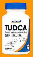 ТУДКА 30 капсул США Nutricost TUDCA 250 mg (Тауроурсодеоксидоксидахолова кислота) для очищення, детоксикація, для печінки
