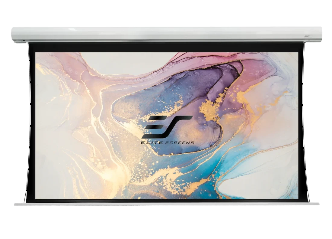 Електричний екран Elite Screens Saker Tab-Tension 84" 16:9 MaxWhite FG, біла рамка (SKT84XHW-E24), фото 1