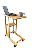 Приставний столик для ноутбука дерев’яний / Придиванний кавовий столик