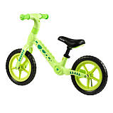 Беговел велобіг 12” Corso Dino CS-12716 з нейлоновою рамою, EVA колесами, ультралегкий, для дітей 3–4 років, фото 3