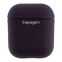 Футляр TPU Spigen Leather Armor для Airpods 1/2 Purple