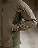 Чоловіча куртка YEREN Hunter Gen.2 олива демісезонна з вентиляцією та 6 кишенями ТР6601 ТМ, фото 8