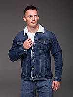 Джинсовий піджак на хутрі | Куртка джинсова тепла на хутрі