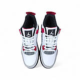 Nike Air Jordan 4 Retro White Cherry Black, фото 4
