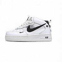 Nike Air Force 1 Mid LV8 Fur White Black