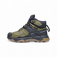 Salomon X Ultra 5 Mid Fur Khaki Black