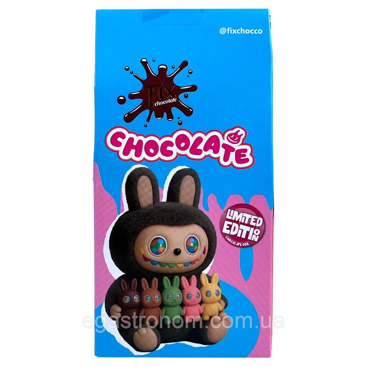 Шоколад Дубайський з фісташкою Лабубу Фікс Labubu Dubai Fix 65g 25шт/ящ (Код: 00-00018524), фото 1