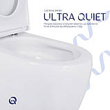 Унітаз підлоговий Qtap Robin New Ultra Quiet QT13226083AW із сидінням Soft-Close, фото 8