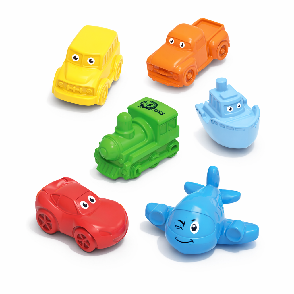 Набір для ванної Технок 6 шт дитячі іграшки для купання яскраві іграшки для купання малюків, фото 1