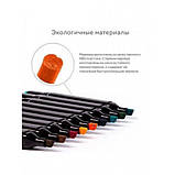 Проф маркери для скетчингу 120, Двосторонні маркери для творчості, Комплект двосторонніх маркерів MU-92, фото 5