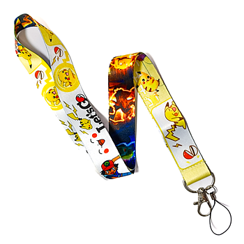 "Пікачу (Покемон)" брелок стрічка тканинна