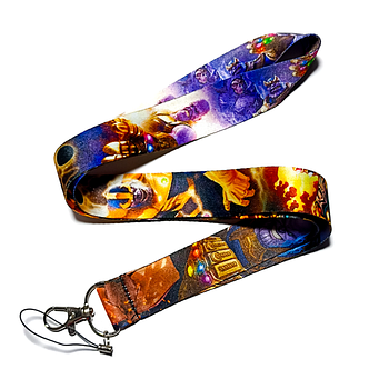 "Танос / Thanos" брелок стрічка тканинна