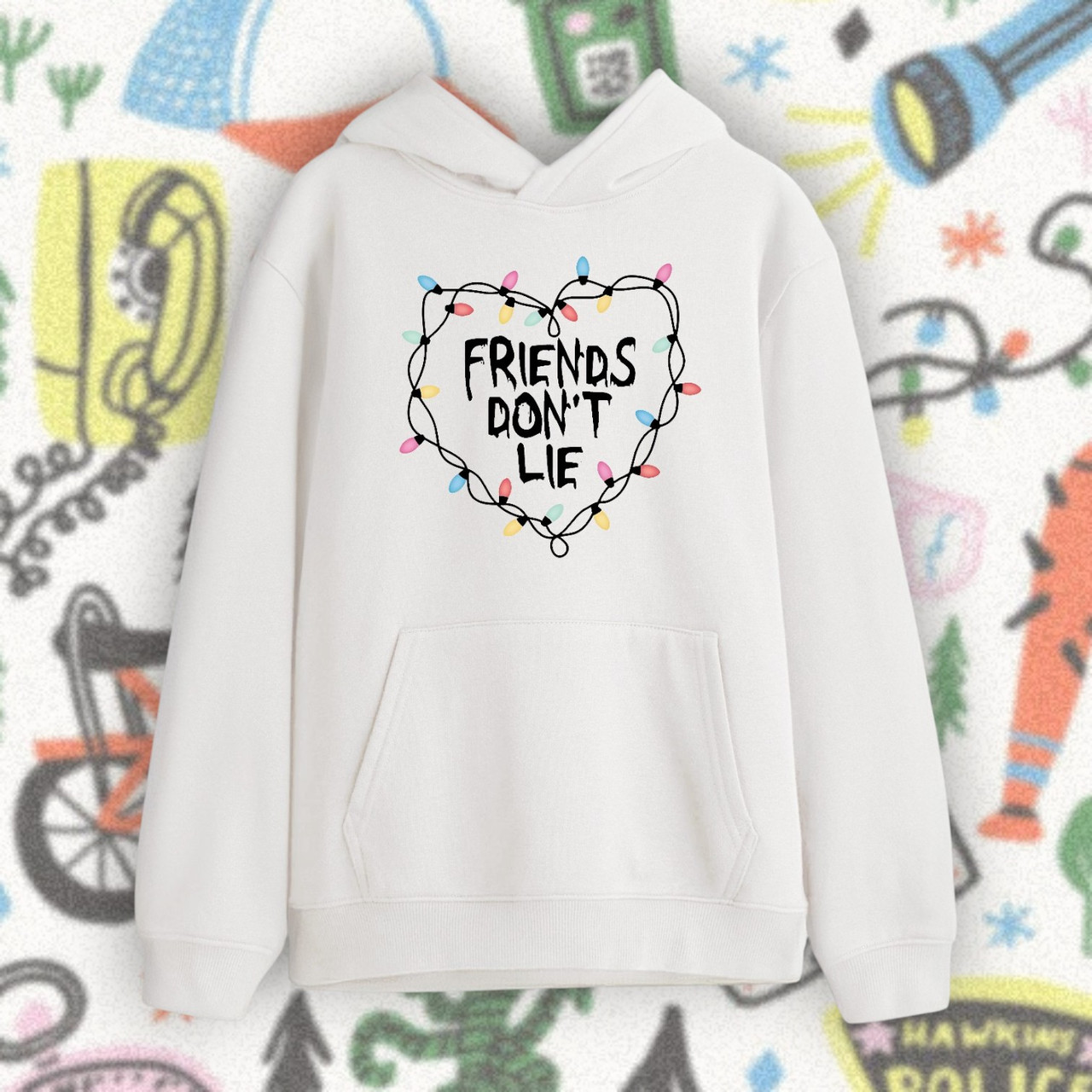 Худі Дивні дива Stranger things Друзі не брешуть, фото 1