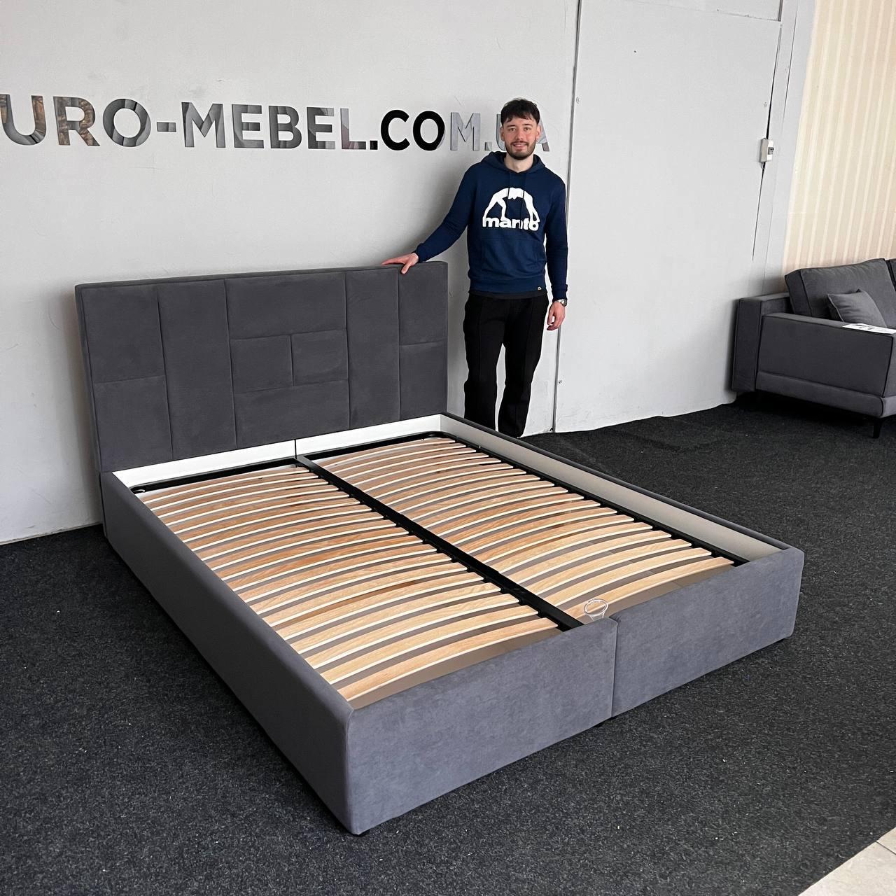 Нове ліжко з нішею графіт в наявності, фото 1