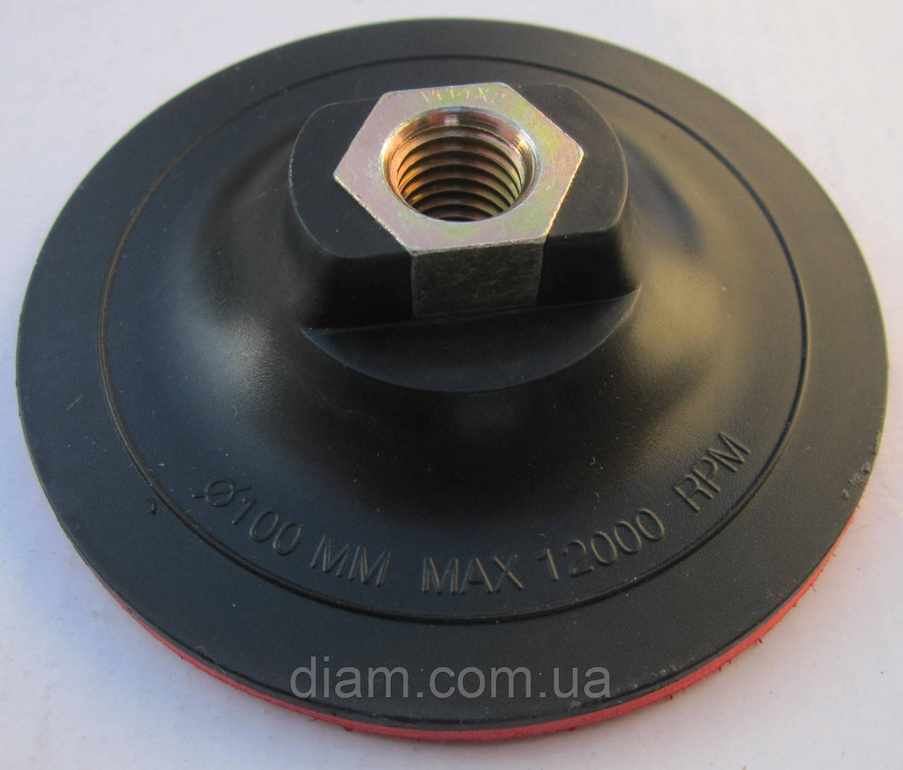 Диск підстава липучка пластикова для кріплення "Черепашок" полірувальних дисків 100х5хМ14.
